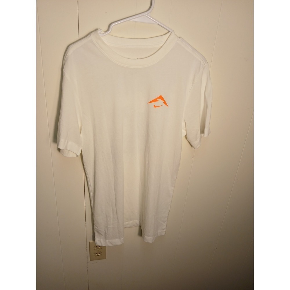 Nike Dri Fit Trail Running T-shirt White Men's Small Short Sleeve